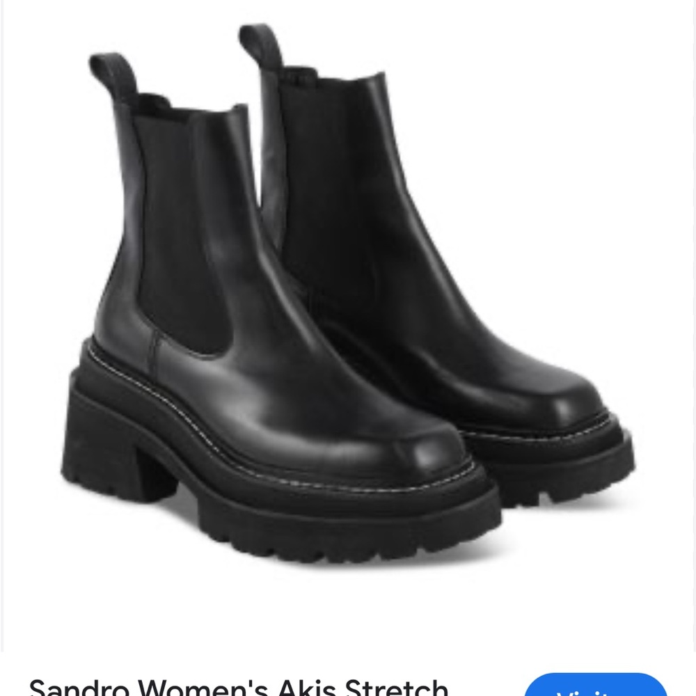 Sandro Women's Black Ankle chelsea Booties